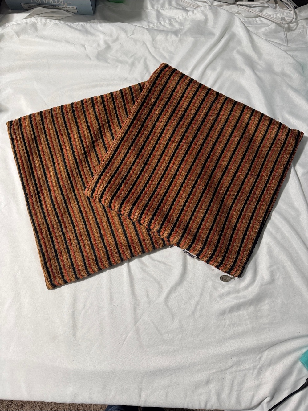 Pier 1 Imports Fall Pillow Covers Set of 2 | Rustic Autumn Cabin Farmhouse Decor